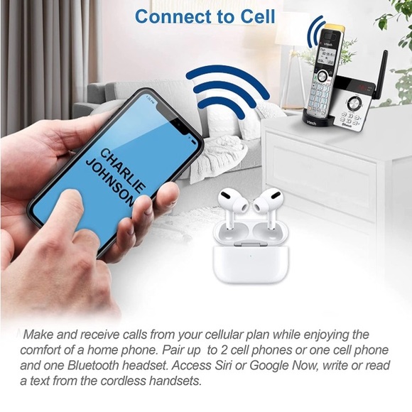 VTECH IS8121 Super Long Range up to 2300’ 6.0 Bluetooth Expandable Cordless. - Picture 4 of 5